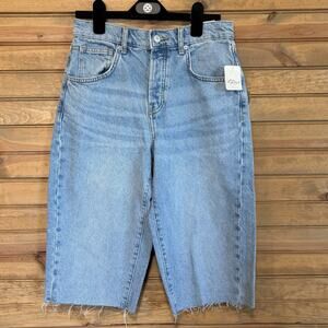 Free People We The Free Jam Session Relaxed Capris Women’s Size 26 Button Fly